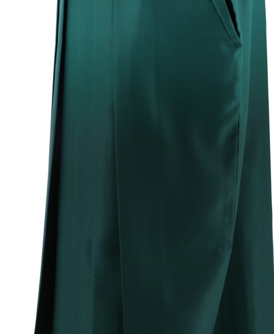 卒業式袴単品レンタル[無地]緑×濃い緑ぼかし[身長153-157cm]No.408